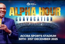 Alpha Hour Convocation: Pastor Elvis Agyemang Biography, He Turned an Online Prayer Movement into a Stadium Event Pastor Elvis Agyemang, Alpha Hour Convocation, Accra Sports Stadium